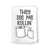 They See Me Rollin', 27 Inch by 27 Inch, 100% Cotton, Inappropriate Gifts, Bathroom Decorations, Hand Towels Funny, Funny Shower Towels