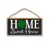 Home Sweet Home, 10 inch by 5 inch, Wooden Signs for Home Decor, St Patricks Day Decorations, Signs for Wreath, Front Door Decorations