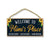 Welcome to Mimi's Place Weekends Weekdays Whenever, 10 inch by 5 inch, Home Wall Decor, Granny Gift