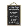 In This House We Do Family, 7 inch by 10.5 inch, Wooden Signs for Home Decor, Wall Hanging Sign, Door Decorations