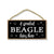 A Spoiled Beagle Lives Here - 5 x 10 inch Hanging, Wall Art, Decorative Wood Sign Home Decor