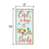 Eat a Bag of Dicks Funny Inappropriate Wooden Sign, 5 inch by 10 inch Hanging Wall Art, Funny Decorative Wooden Sign, Housewarming Gifts, Home Decor