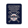 America's Favorite Sport Baseball, 9 inch by 12 inch, Living Room Decor, Baseball Room Decor for Boys, Sports Room Decor