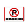 No Estacionar, 9 inch by 12 inch, No Parking Sign, Metal Sign Post, Warning Signs, Signs For Businesses, Parking Lot Signs, Letreros Para Negocios En Español