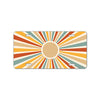 Abstract Sunburst Multicolor, 12 inch by 6 inch, Decorative License Plate, Front Tag Plate