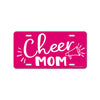 Cheer Mom, 12 inch by 6 inch, Pink Decorative License Plate, Front Tag Plate