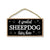 A Spoiled Sheepdog Lives Here, Funny Wooden Home Decor for Dog Pet Lovers, Hanging Wall Decorative Sign, 5 Inches by 10 Inches