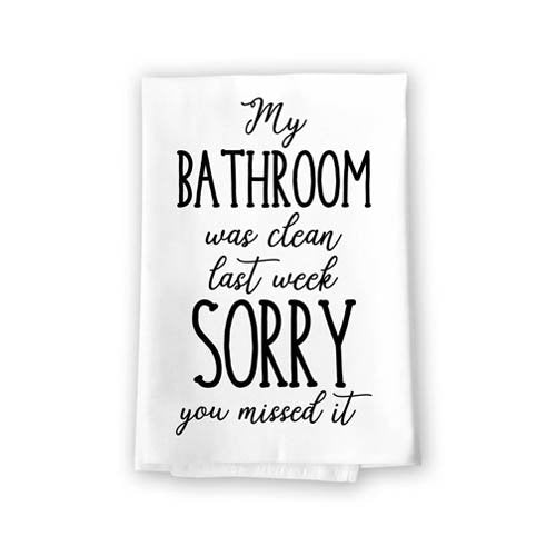 Would Poop Here Again Bathroom Towel / Funny Bathroom Towel / Funny Bath  Towel / Funny Floursack Towel / Funny Decor / Funny Bathroom Decor