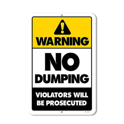 No Dumping Sign