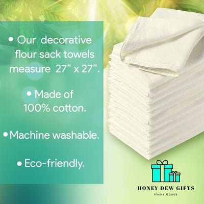 Honey Dew Gifts, Pour Some Sugar on Me, Kitchen Towels, Flour Sack Towel, 27 Inch by 27 Inch, 100% Cotton, Multi-Purpose Towel, Decor, Home Linen, Dish Towel for Kitchen, Coffee Towel, Dish Towel