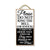 Please Do Not Ring the Bell or Knock - 5 x 10 inch Hanging, Wall Art, Do Not Knock Sign